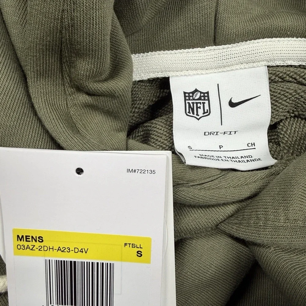 Nike Baltimore Ravens Salute to Service Olive Pullover Hoodie Men's‎ Small New